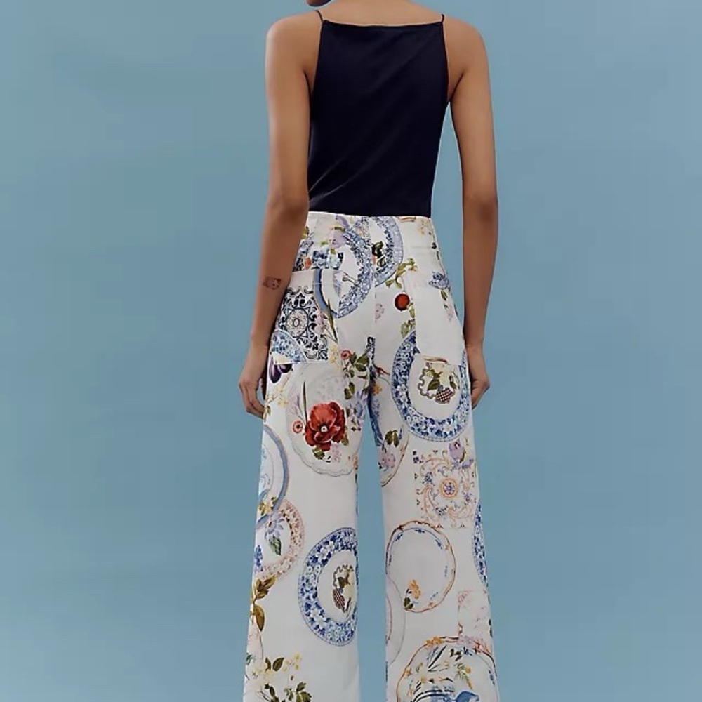 The Colette cropped wide-leg pants by Maeve (Anthropologie) - magic fabric edit - Picture 2 of 6
